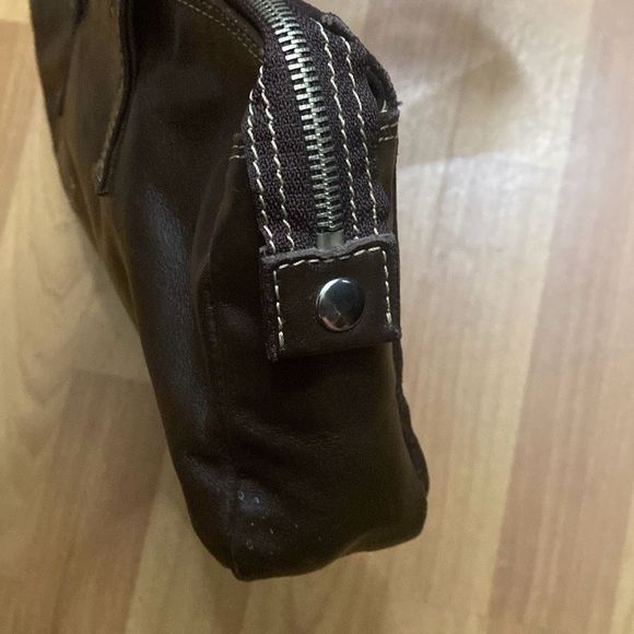 Vintage Diesel Brown Leather Shoulder Medium Satchel Bag - Picture 10 of 11